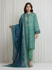 Printed Lawn Suit - EWU6A1-36626-3P