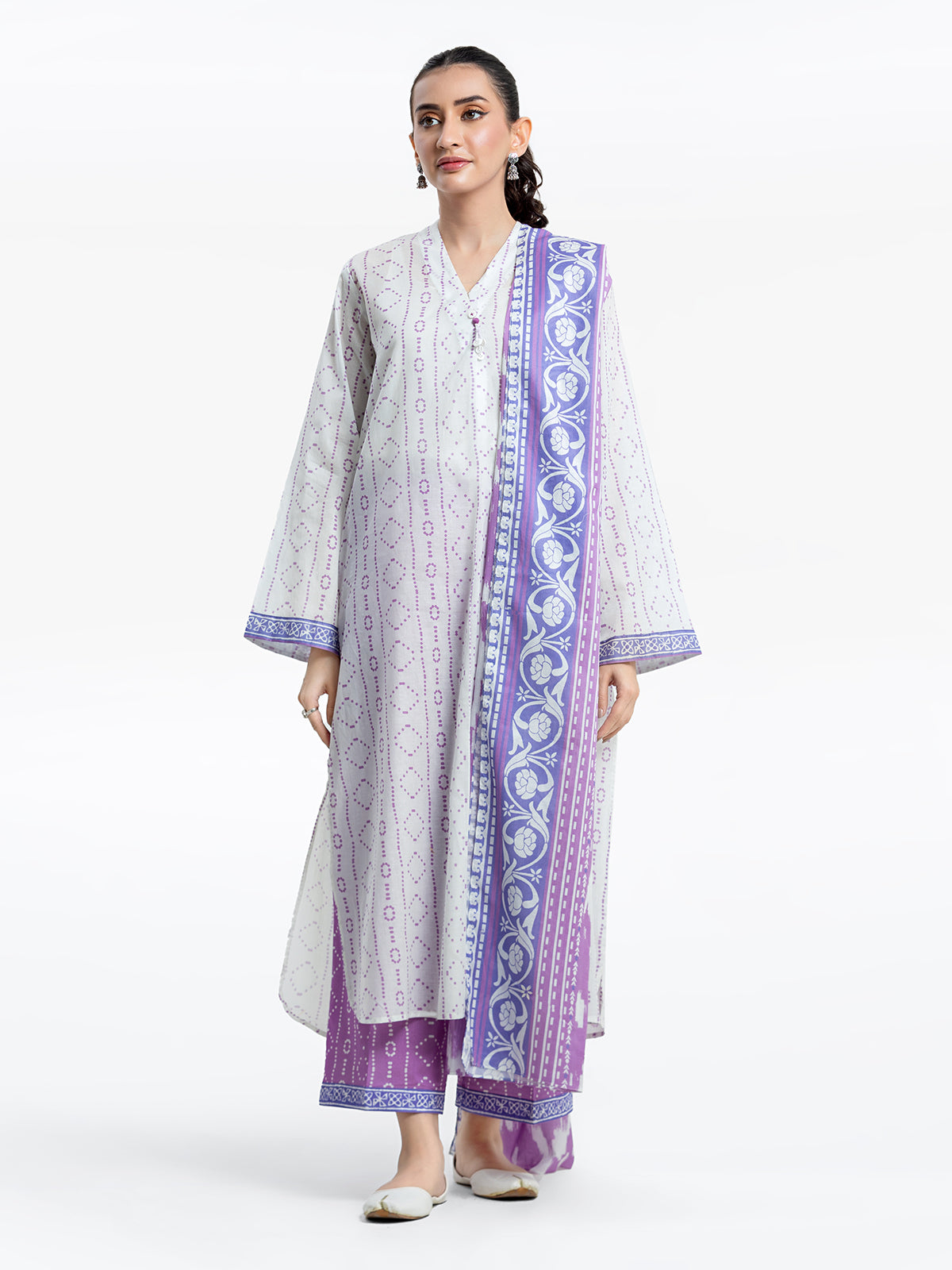 Pret 3Pc Printed Lawn Suit - EWTKP24-81303-3P