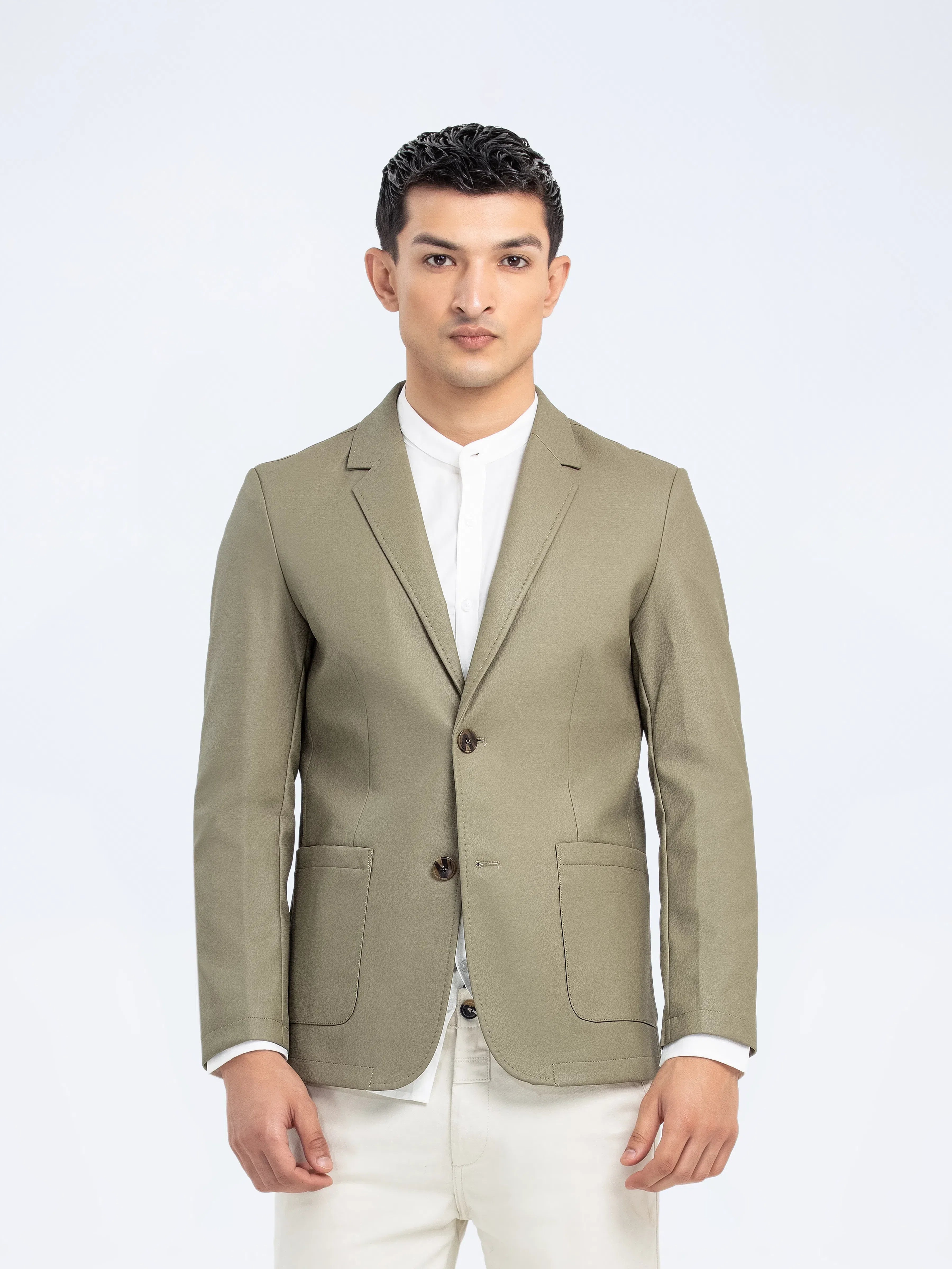 Men's Leatherette Blazer - FMTB24-027