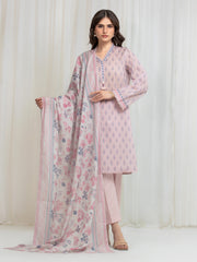 Unstitched Printed Lawn Suit - EWU6A1-36636-3P