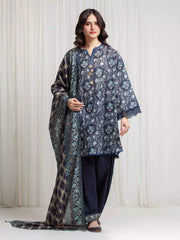 Printed Zari Lawn Suit - EWU6M6-087-3P