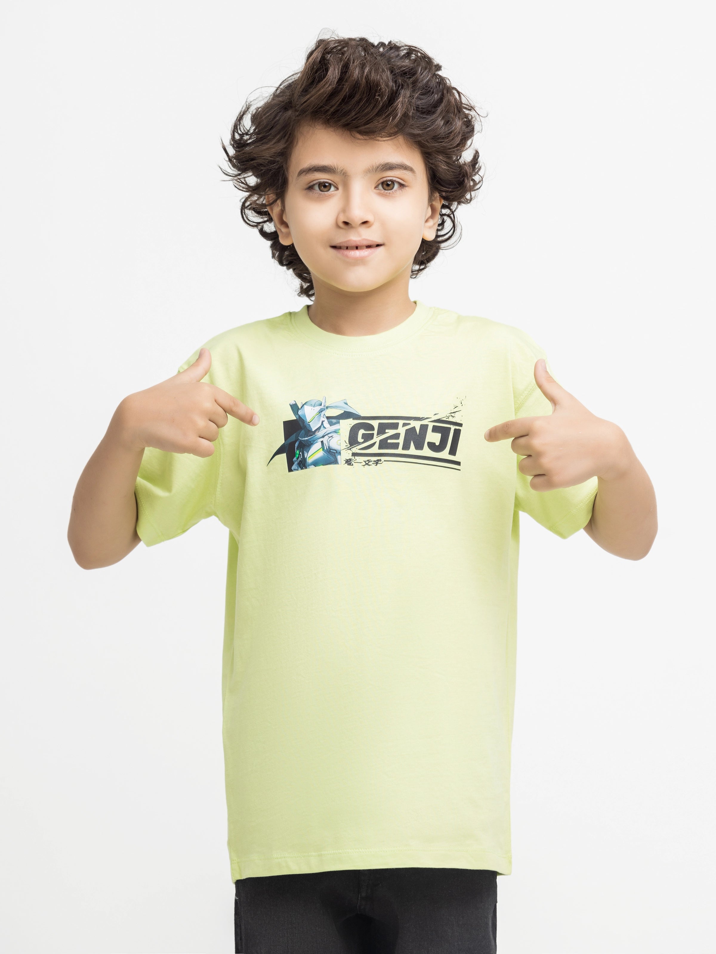 Boy's Light Green T-Shirt - EBTTS24-051