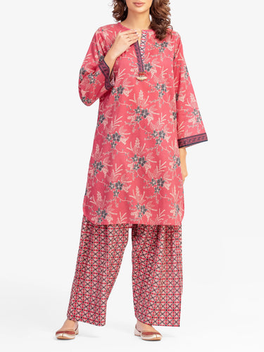 Pret 2Pc Printed Lawn Shirt Trouser - EWTKP5-81852ST
