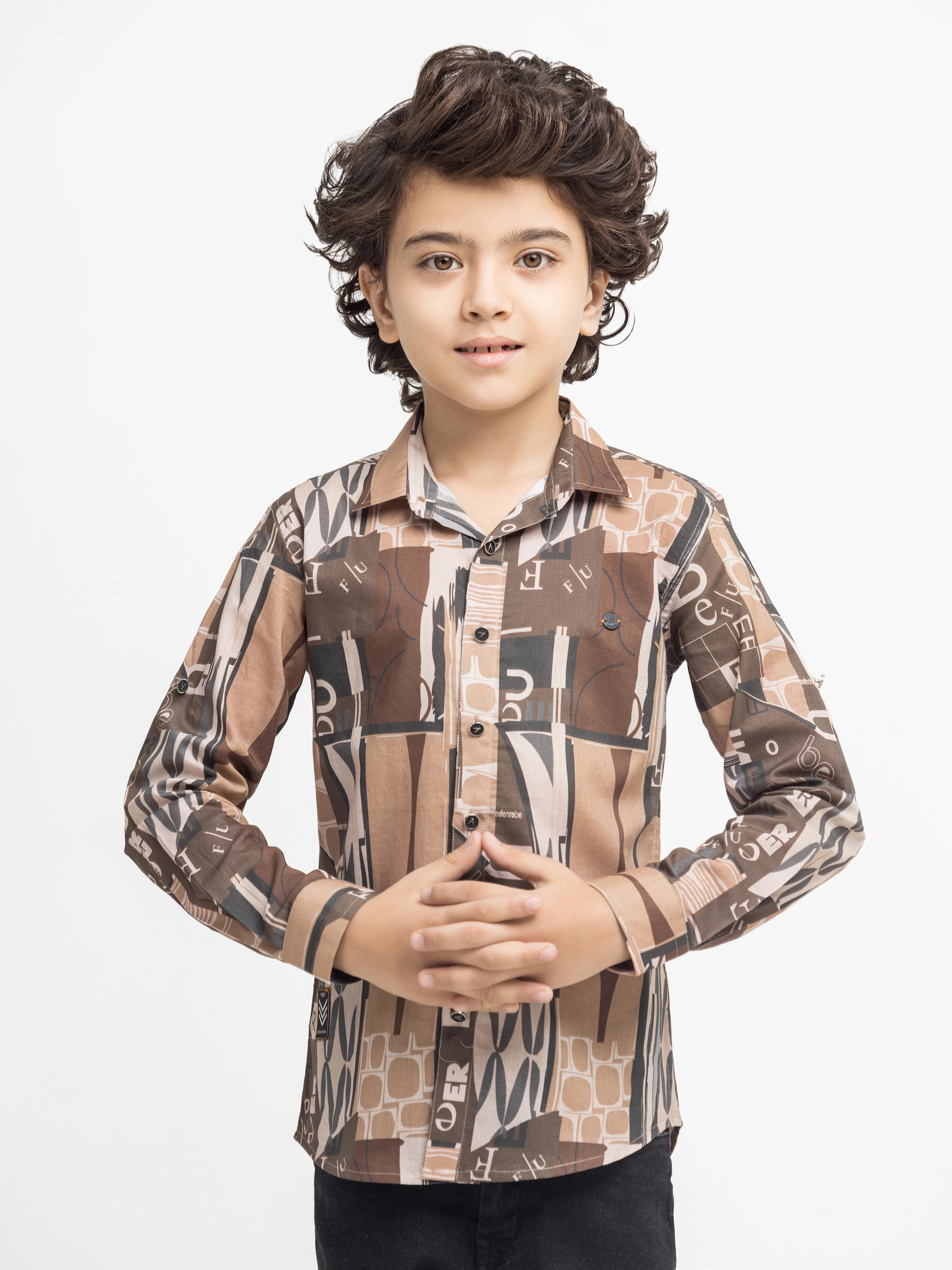 Boy's Brown Shirt - EBTS5-27628