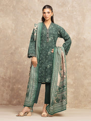 Unstitched Printed Khaddar Suit - EWU5M3-030-3P