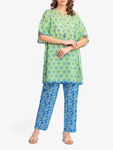 Pret 2Pc Printed Lawn Shirt Trouser - EWTKP5-81856ST