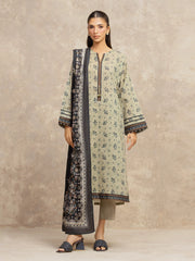 Unstitched Printed Khaddar Suit - EWU5M3-013-3P