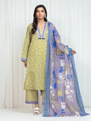 Printed Lawn Suit - EWU6A1-36753-3P