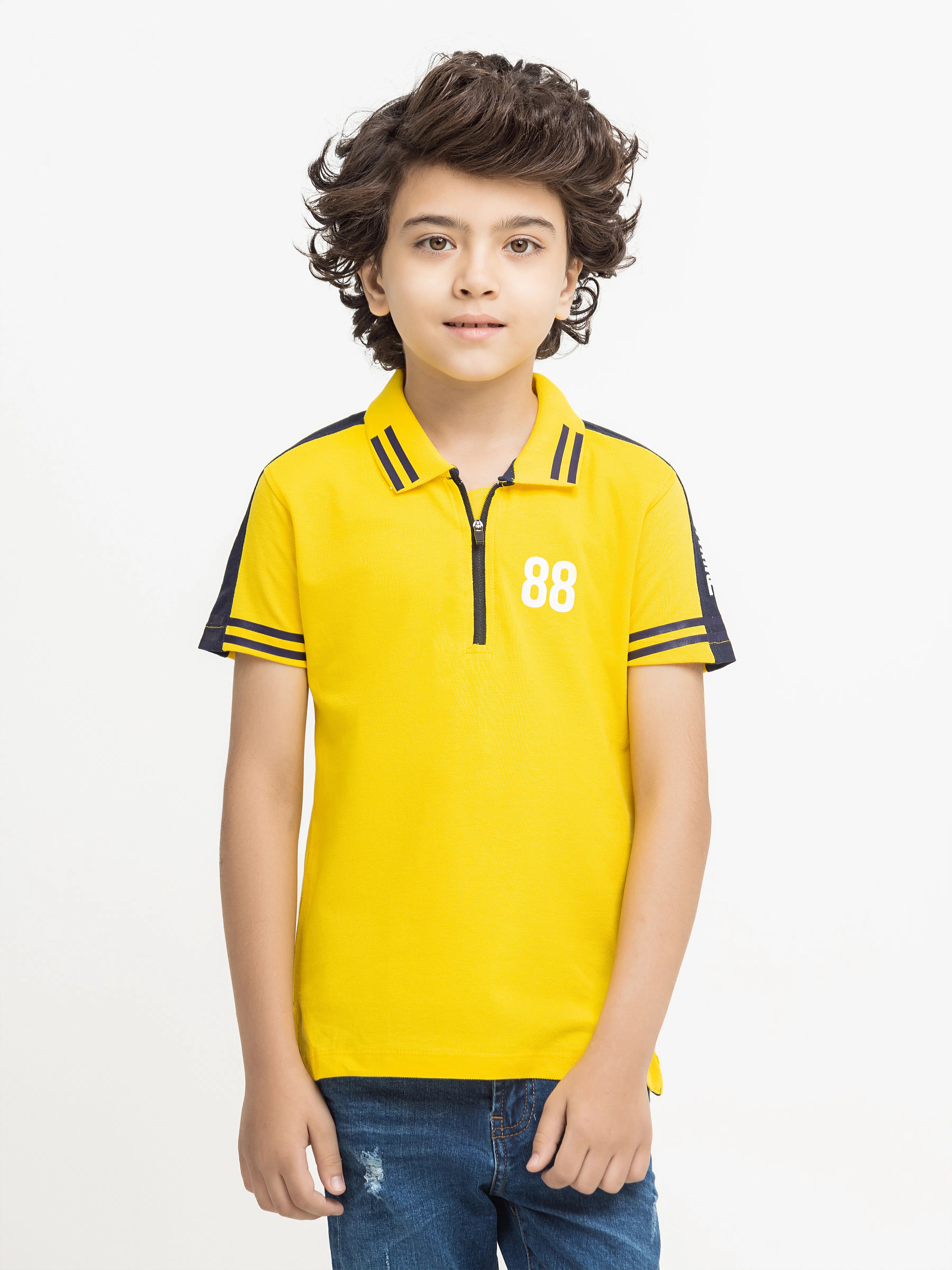 Boy's Yellow Polo Shirt - EBTPS24-006