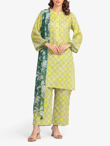 Pret 3Pc Printed Lawn Suit - EWTKP5-81998-3P