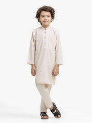 Boy's Cream Kurta Pajama - EBTKP5-015