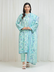 Printed Lawn Suit - EWU6A1-36674-3P