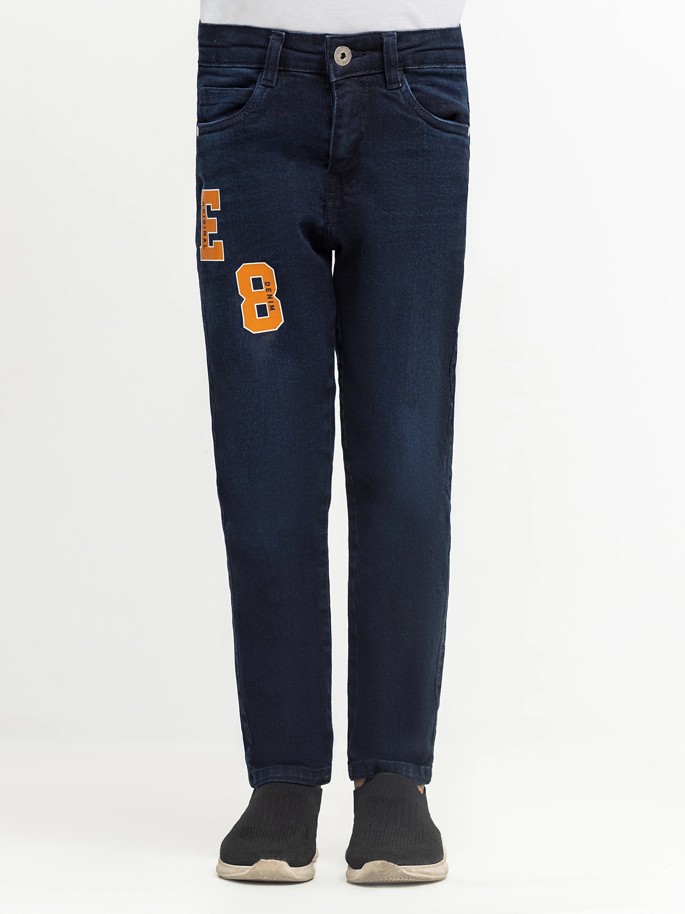 Boy's Dark Blue Denim Pant - EBBDP5-033