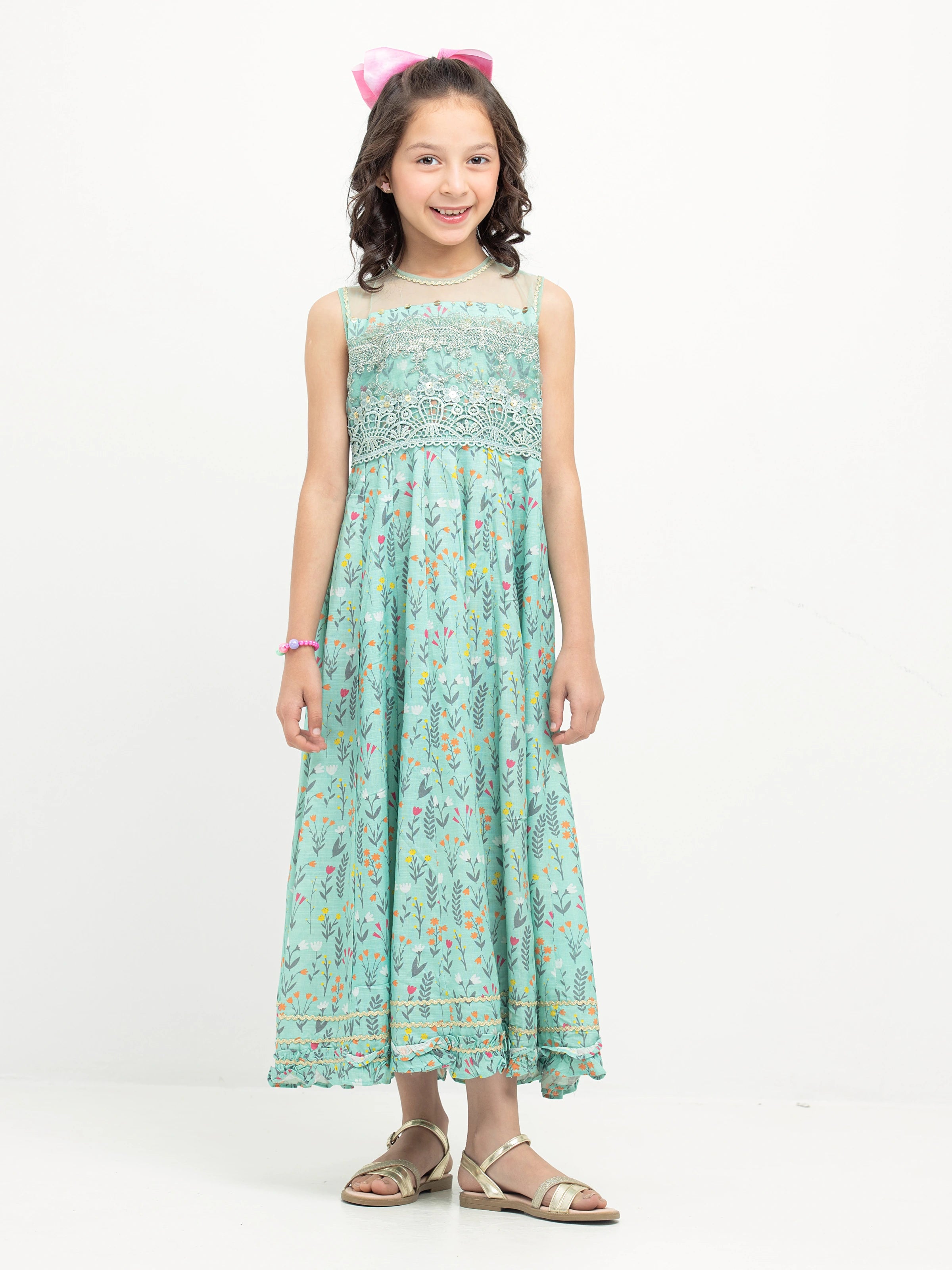 Girl's Mist Green Pret - EGTPLE24-50027S