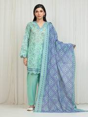 Printed Lawn Suit - EWU6A1-36667-3P