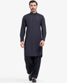 Men's Black Kurta Shalwar - EMTKST5-99515