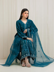 Unstitched Embroidered Silk Suit - EWU6V24-32104-3P