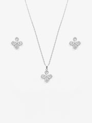 Silver Cascade Dot Set - EAWJS5-012