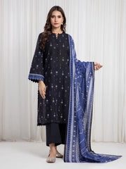 Printed Khaddar Suit - EWU6A3-37081-3P