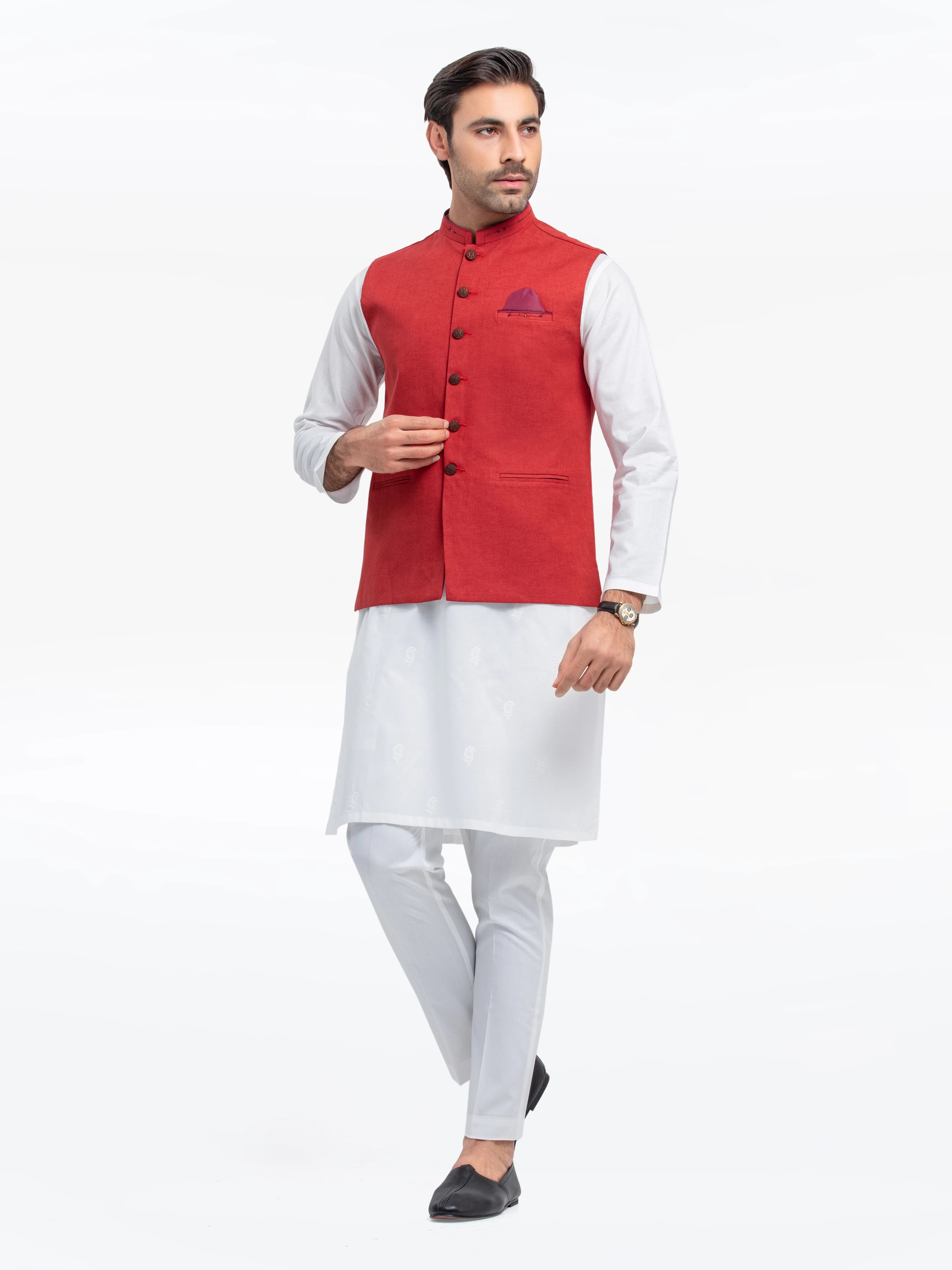 Men's Coral Waist Coat - EMTWC23-35839