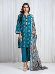 Printed Khaddar Suit - EWU6A3-37071-3P