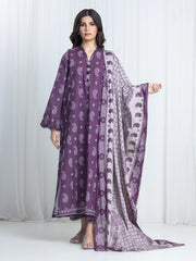 Printed Khaddar Suit - EWU6A3-37210-3P