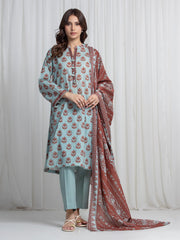 Printed Khaddar Suit - EWU6A3-37024-3P