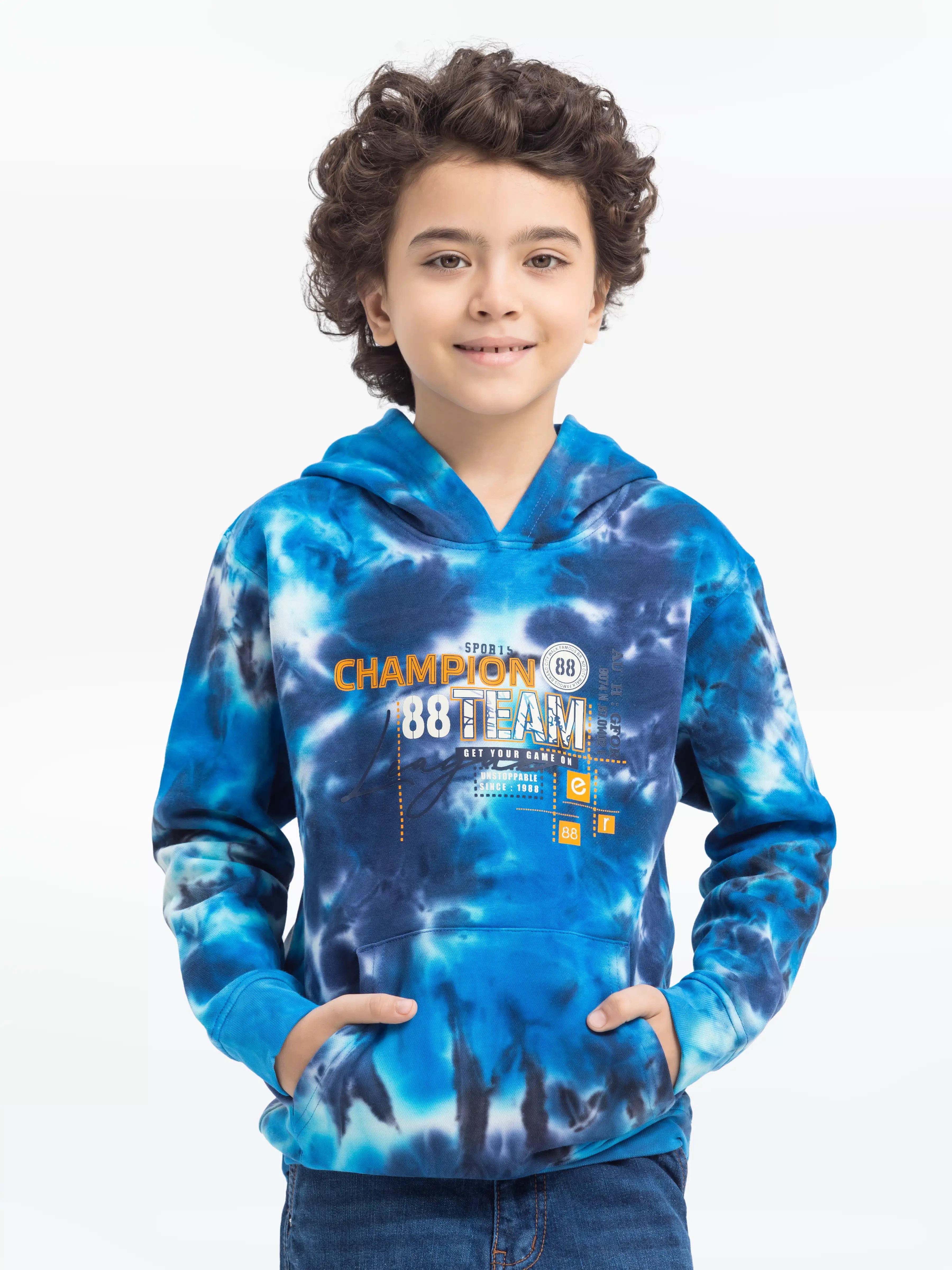 Boy's Blue Hoodie - EBTH24-001