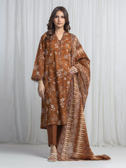 Printed Khaddar Suit - EWU6A3-37013-3P