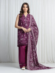 Printed Khaddar Suit - EWU6A3-37020-3P
