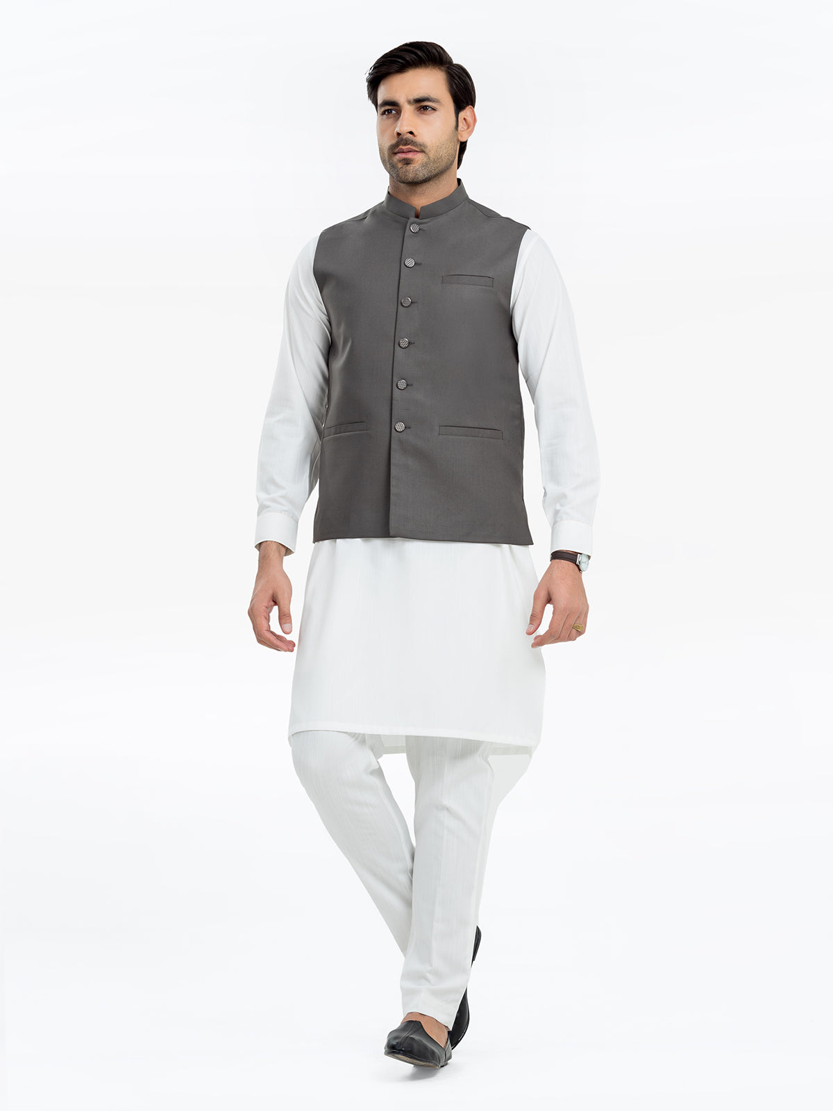 Men's Grey Waist Coat - EMTWCP24-35927