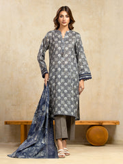 Unstitched Multi Printed Khaddar 3 Piece - EWU5A3-35999-3P