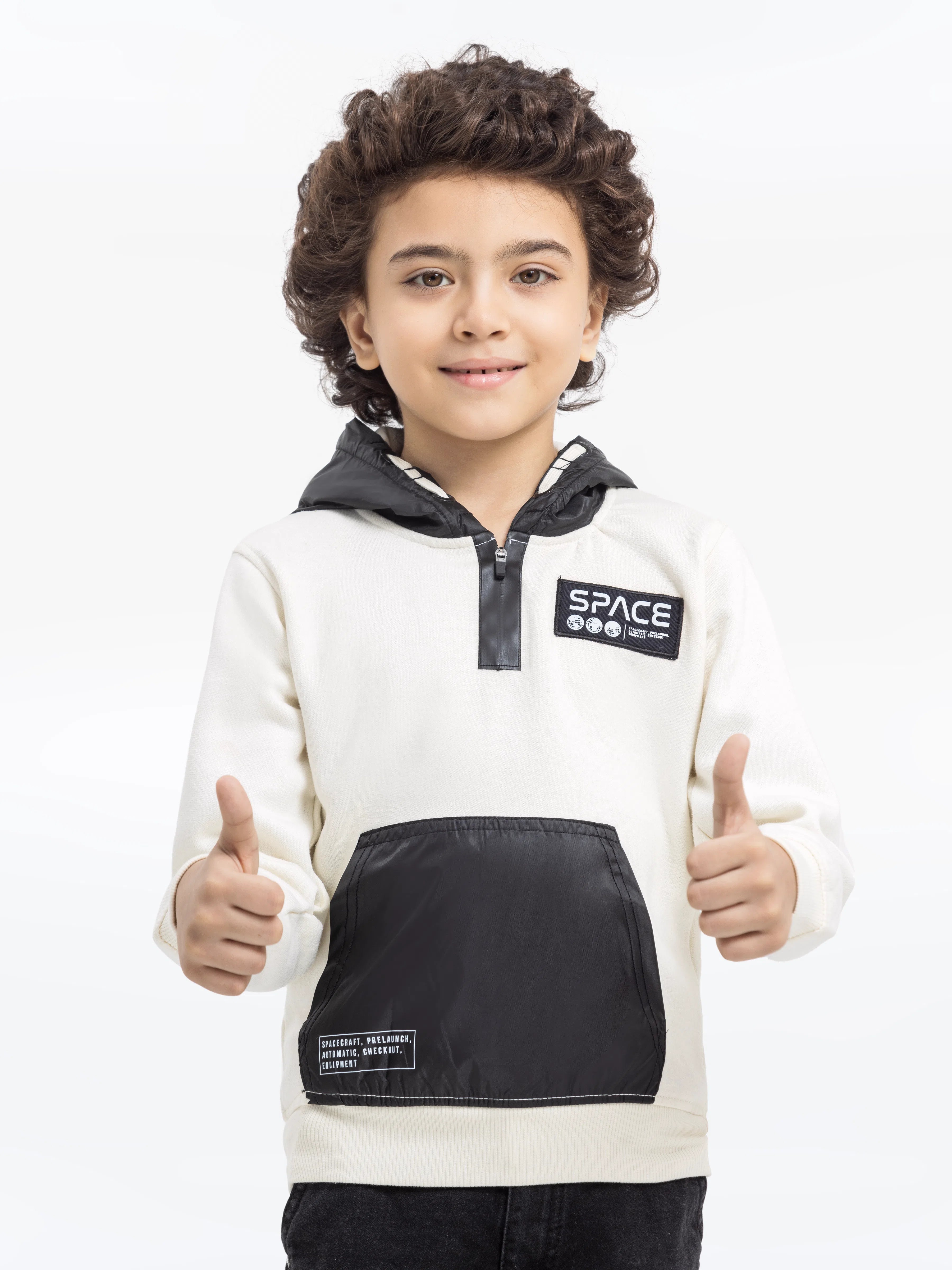 Boy's Off White Hoodie - EBTH22-015