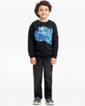 Boy's Black Sweatshirt - EBTSS24-016