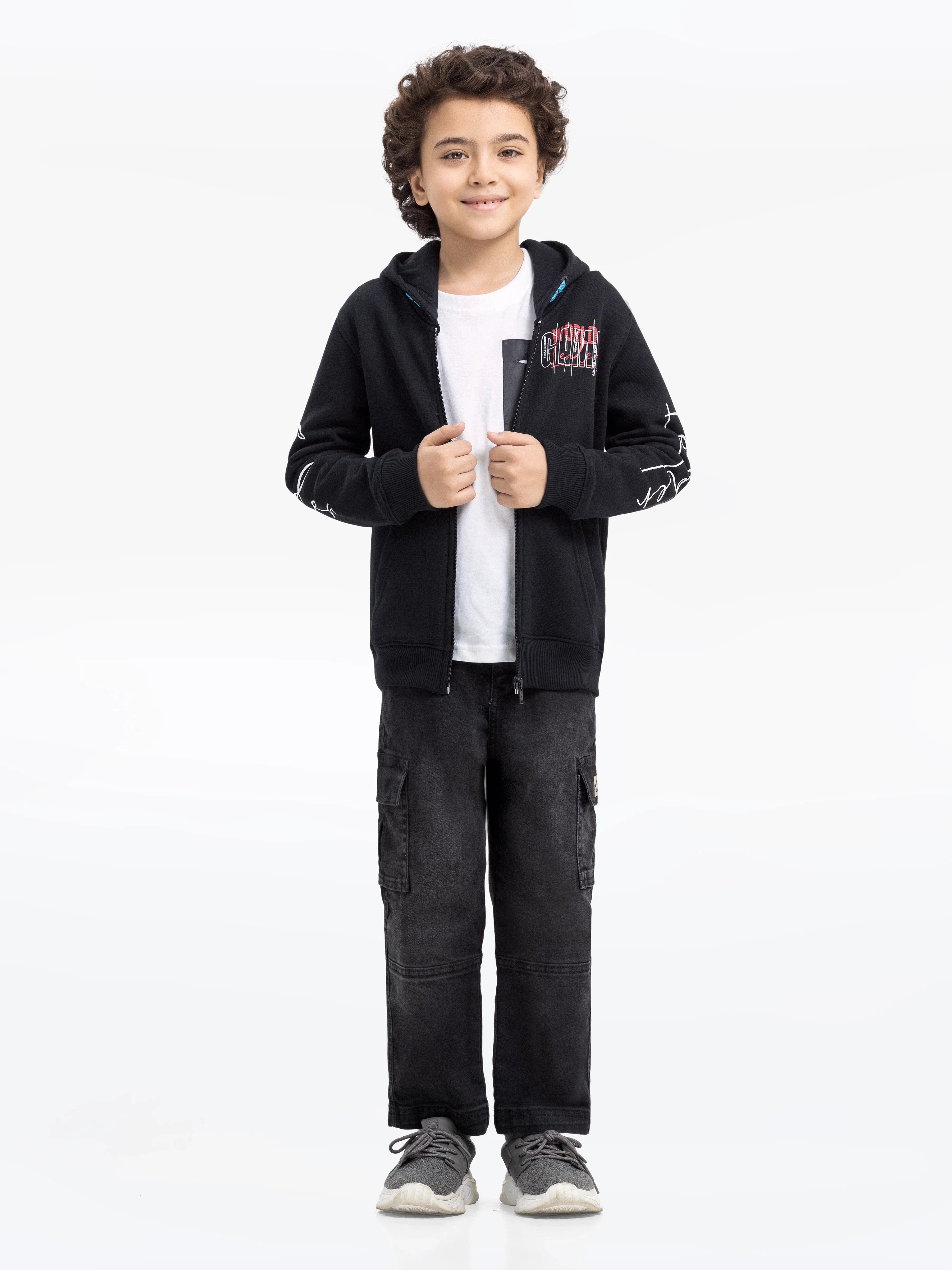 Boy's Black Hoodie - EBTH24-010