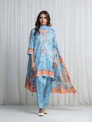 Printed Lawn Suit - EWTKP6-86065-3P
