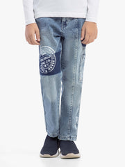 Boy's Blue Denim Pant - EBBDP5-040