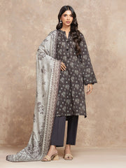 Unstitched Printed Khaddar Suit - EWU5M3-037-3P