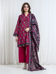 Printed Khaddar Suit - EWU6A3-37099-3P