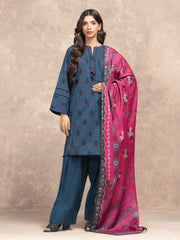 Unstitched Printed Khaddar Suit - EWU5M3-031-3P