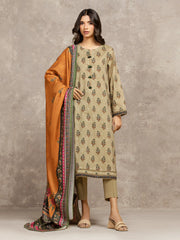 Unstitched Printed Khaddar Suit - EWU5M3-040-3P