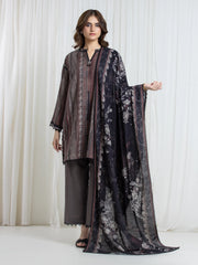 Printed Khaddar Suit - EWU6A3-37095-3P
