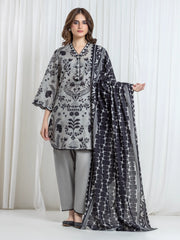 Printed Khaddar Suit - EWU6A3-37106-3P