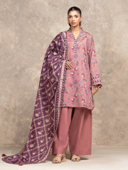 Unstitched Printed Khaddar Suit - EWU5A3-36027-3P