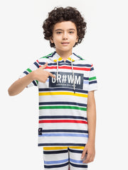 Boy's White Multi Co Ord Set - EBTCS5-008