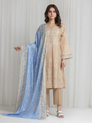 Printed Lawn Suit - EWU6A1-36734-3P