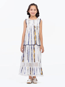Girl's White Frock - EGTF5-71011