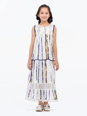 Girl's White Frock - EGTF5-71011
