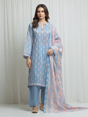 Printed Lawn Suit - EWU6A1-36655-3P