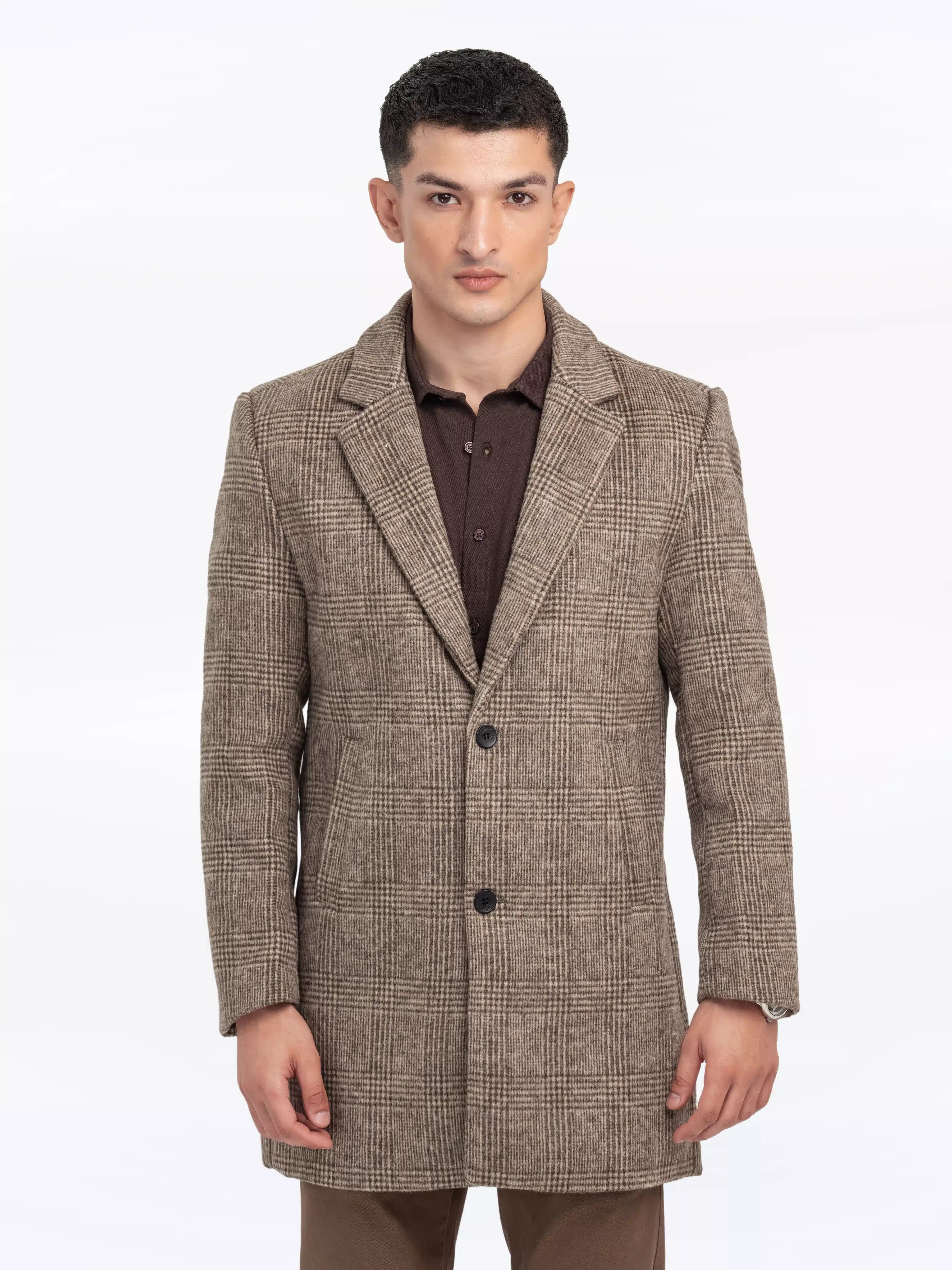 Men's Light Brown Coat - EMTC24-001